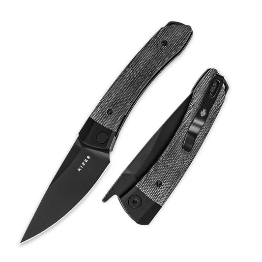 KIZER Mini Momo - Aluminum & Micarta Handle