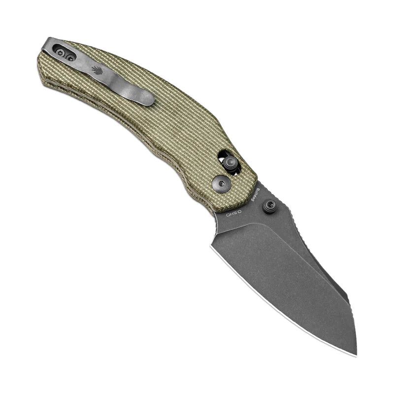 KIZER Bulldog - Nitro-V Blade, Micarta Handle