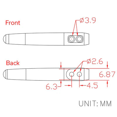 Civivi Flamed Titanium Pocket Clips