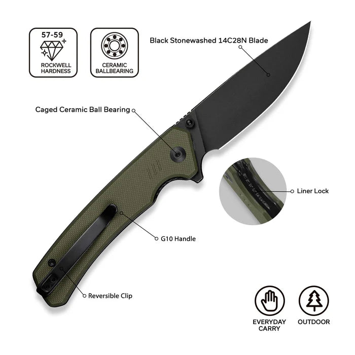 CIVIVI Merit - Green G10 Handle