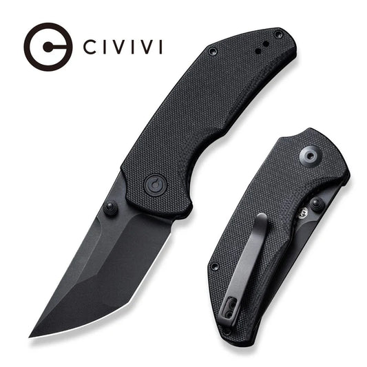 CIVIVI Thug 2 - Black G10 Handle, Black Stonewashed Blade