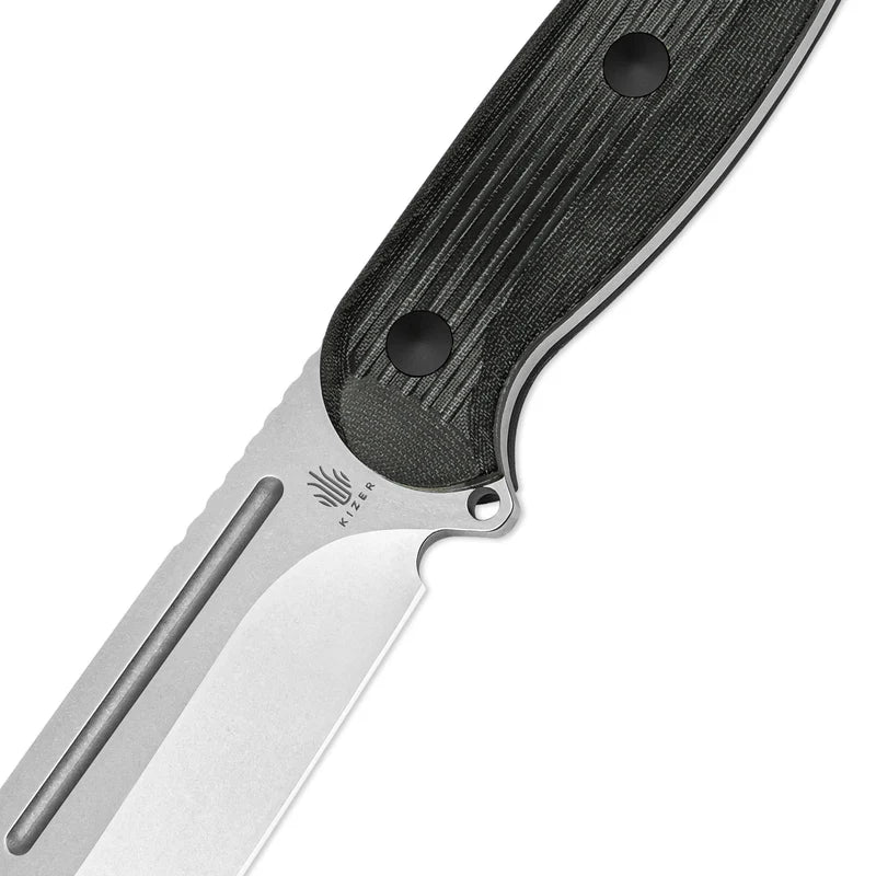 KIZER Ursa Major -Nitro-V Blade, Black Micarta Handle
